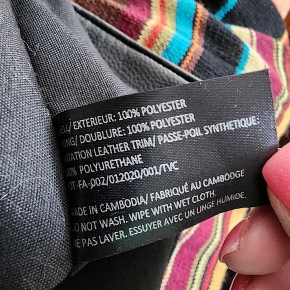 BOTKIER NEW YORK NYLON FAUX LEATHER SMALL BACKPACK - Picture 7 of 8